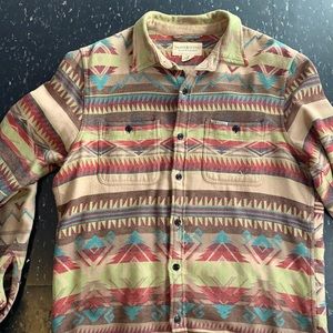 Denim supply Aztec design button down shirt